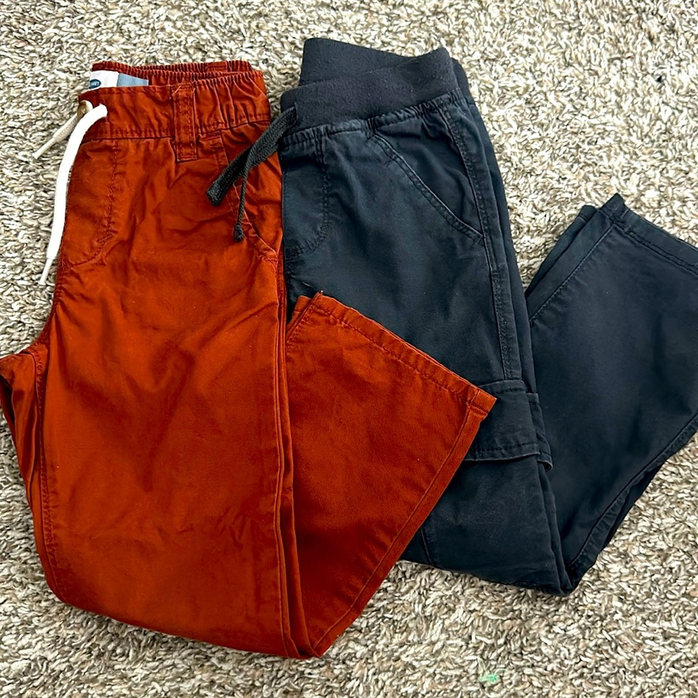 2 TODDLER PANTS COLOR GINGER SIZE 3T & COLOR CHARCOAL SIZE 4T